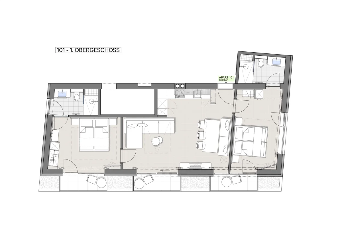 Grundriss Apartment Superior Ischgl