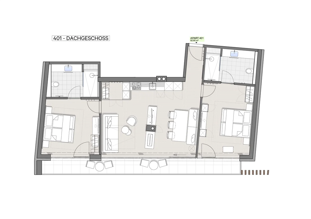 Grundriss Apartment Deluxe Ischgl