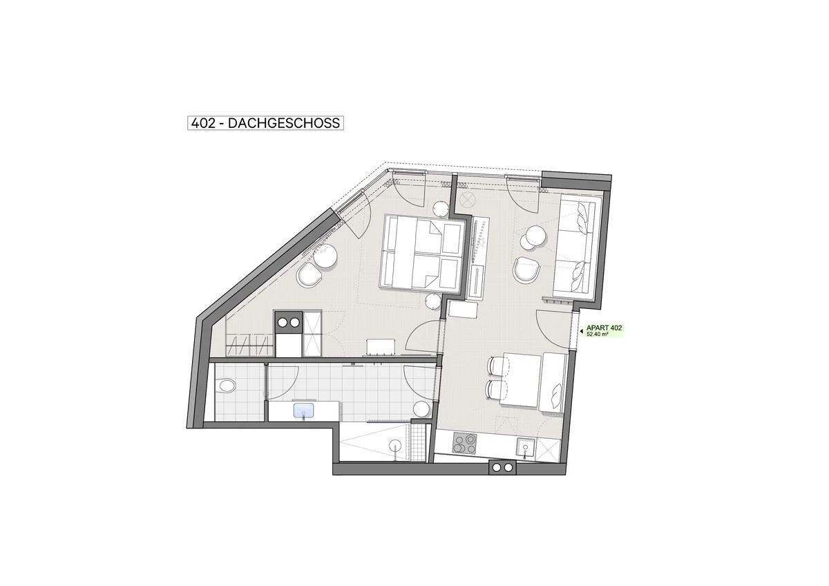 Grundriss Apartment Deluxe Studio Ischgl